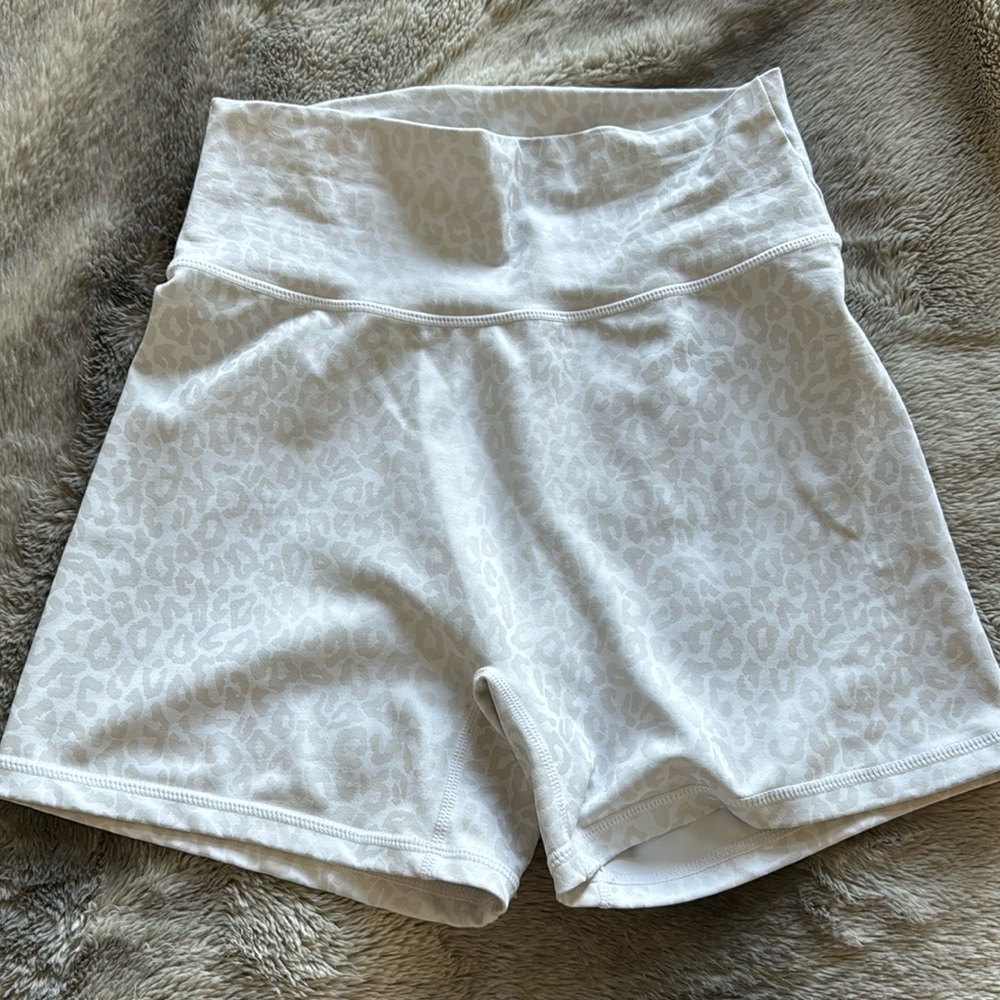 Buffbunny White Camo Spandex Shorts
